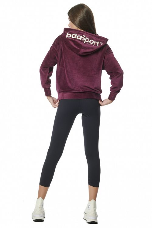 WOMEN'S VELOUR OVERSIZED HOODIE