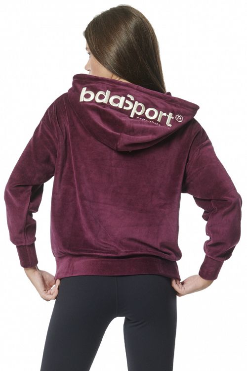 WOMEN'S VELOUR OVERSIZED HOODIE