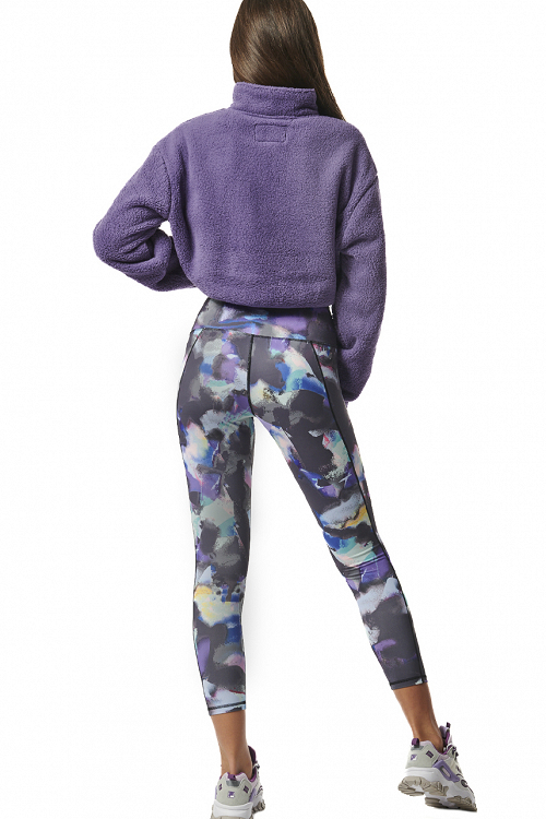 WOMEN'S HALF-ZIP SHERPA-FLEECE TOP