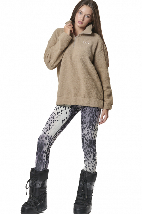 WOMEN'S OVERSIZED SHERPA-FLEECE