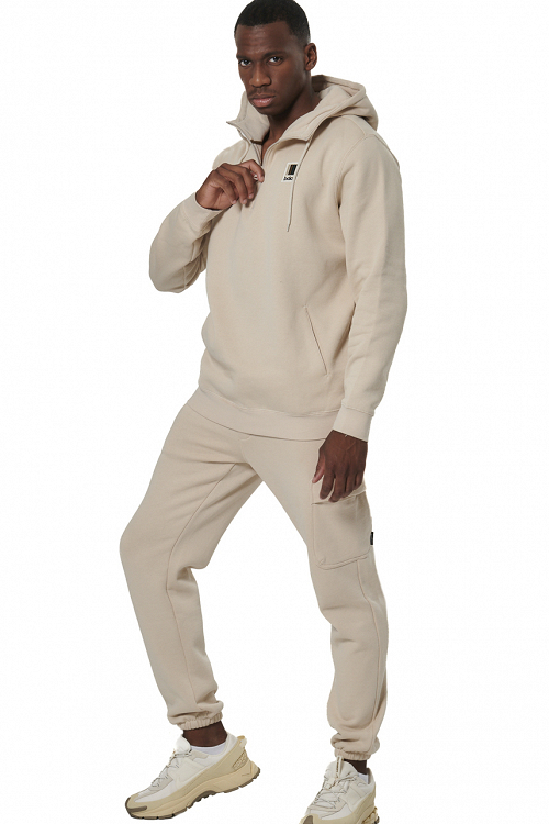 MEN'S HALF-ZIP HOODED SWEATSHIRT