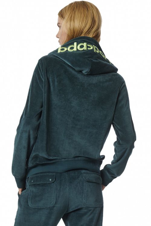 WOMEN'S VELOUR HOODIE JACKET