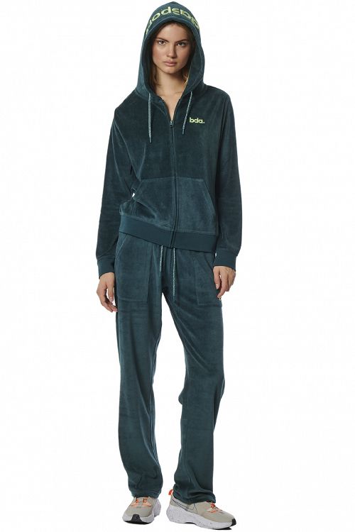WOMEN'S VELOUR HOODIE JACKET