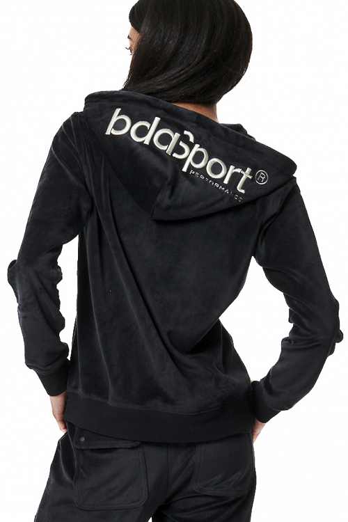 WOMEN'S VELOUR HOODIE JACKET