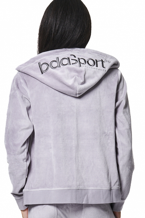 WOMEN'S VELOUR HOODIE JACKET