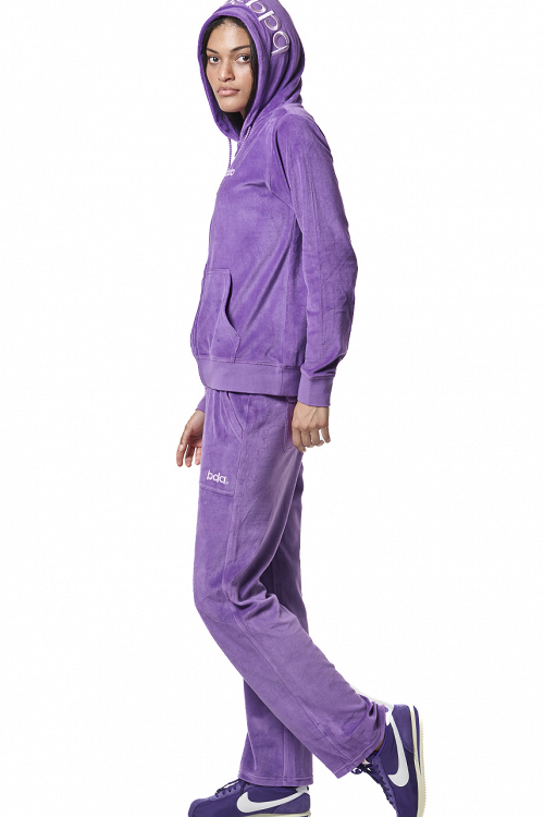 WOMEN'S VELOUR HOODIE JACKET