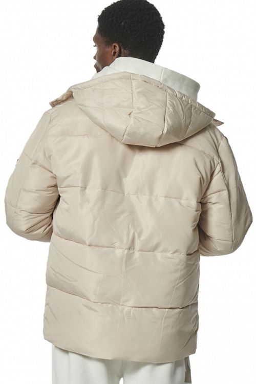 MEN'S PUFFER JACKET WITH DETACHABLE HOOD