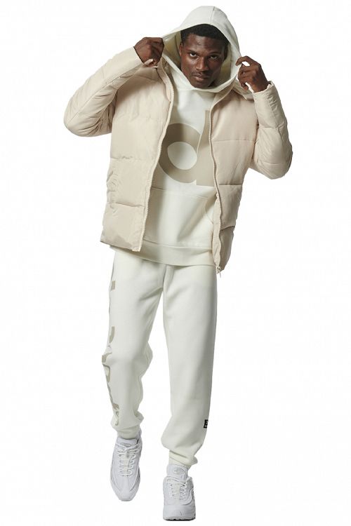 MEN'S PUFFER JACKET WITH DETACHABLE HOOD