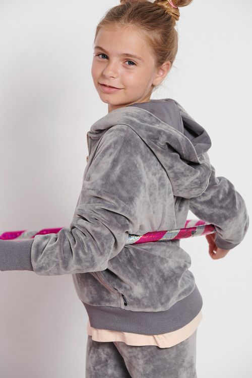 LUXG ZIP HOODED SWEATER ASYMMETRICAL