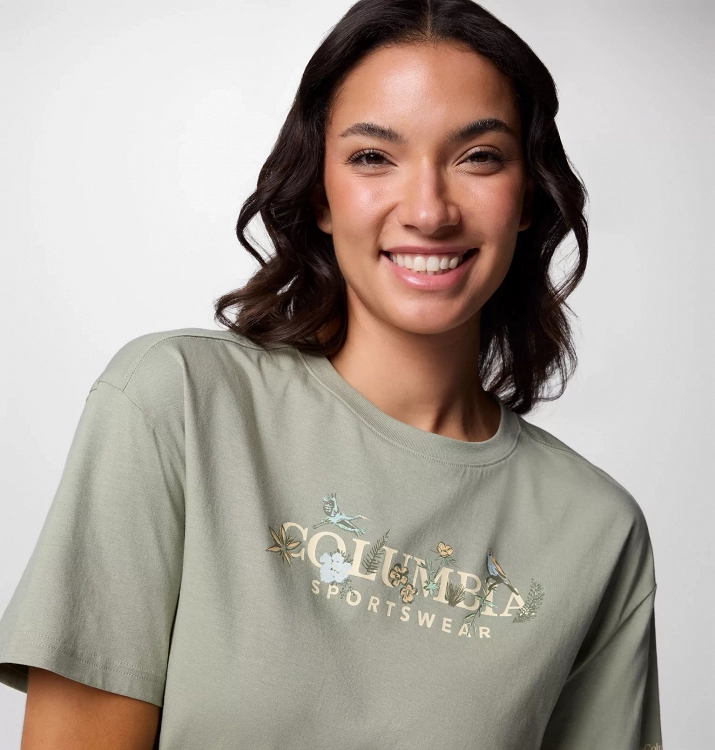 Rolling Bend™ Graphic Relaxed Crop SS