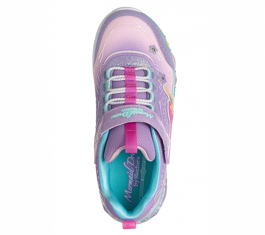 Lighted Mermaid Wrap Sneaker W/ Bungee & Strap