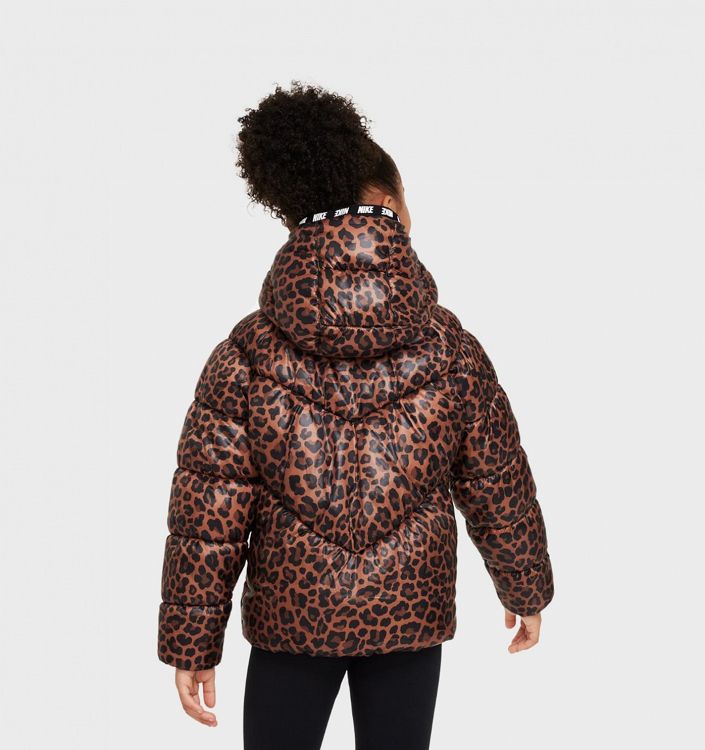CHEVRON PRINTED PUFFER JKT