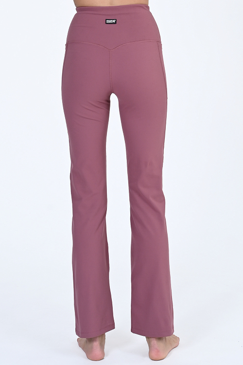 WO'S HIGH WAISTED POCKET FLARED PANTS