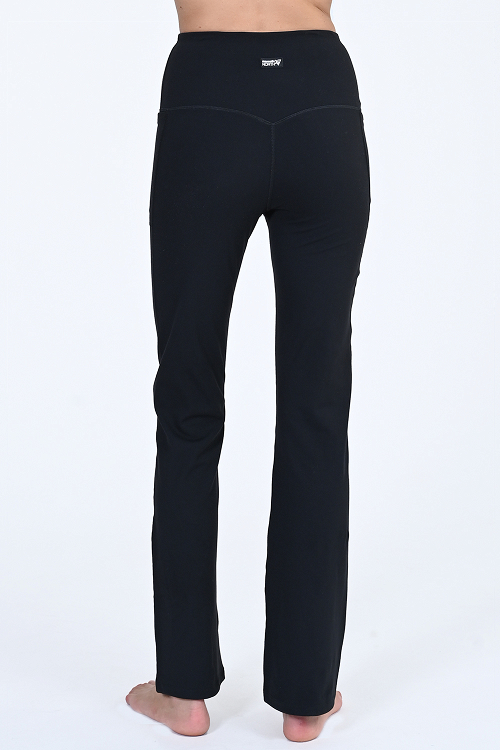WO'S HIGH WAISTED POCKET FLARED PANTS