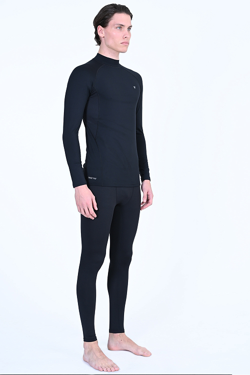 MEN'S HEAT COMPRESSION MOCK TEE L/S