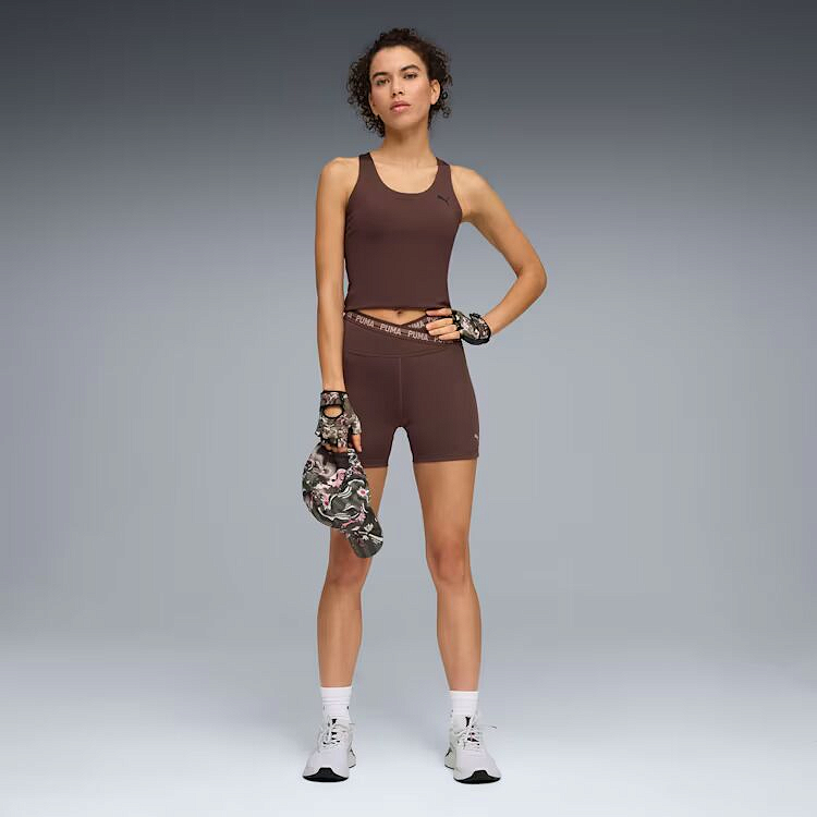 W Puma Strong Cross Front Short Tight - HW 5"