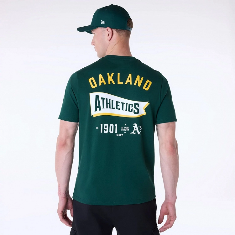 MLB PENNANT GRPHC TEE OAKATH
