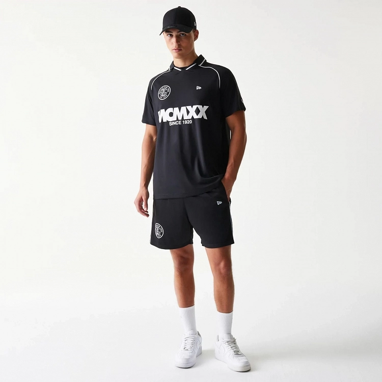 NEW ERA FOOTBALL SHORT NEWERA  BLK