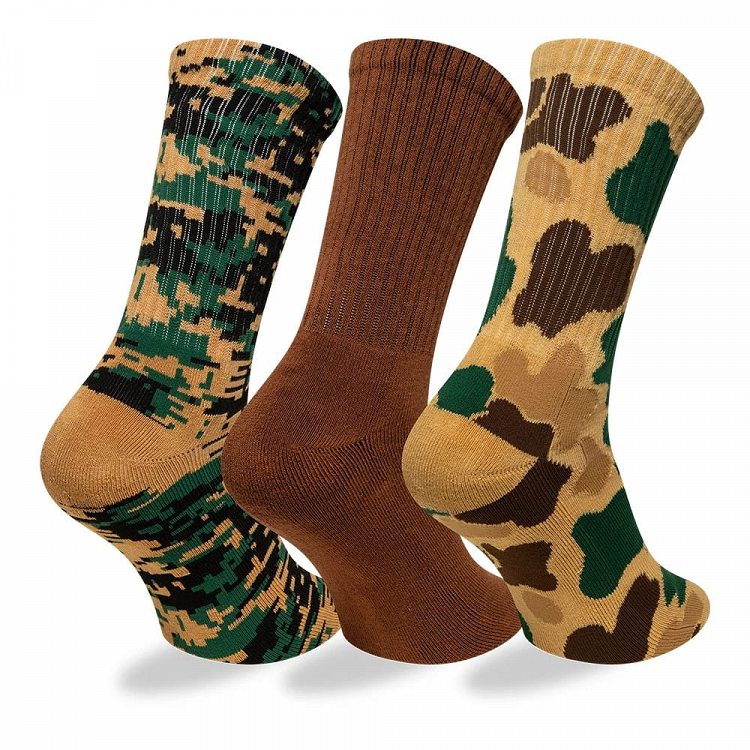 NE CAMO CREW SOCKS 3PK NEWERA