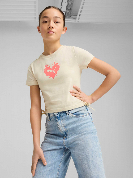 FLAMING LOVE Knotted Tee G