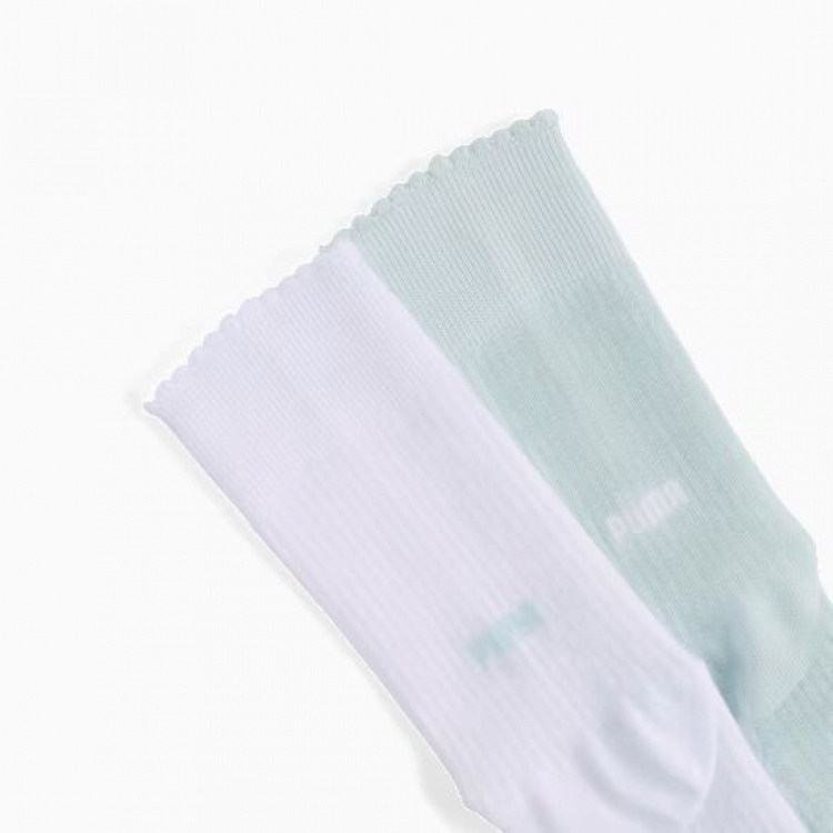 PUMA WOMEN SCALLOP EDGE SOCK 2P