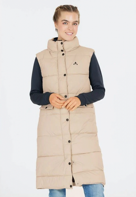 Amaretto W Long Puffer Vest