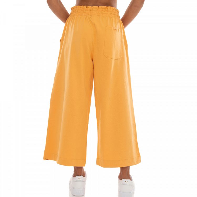 TERRY CROPPED WIDE LEG PANT
