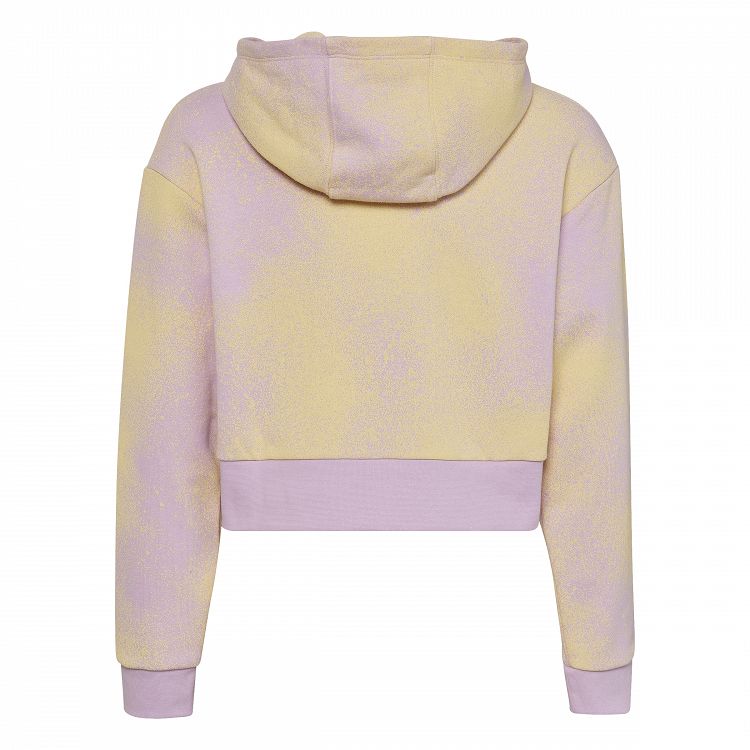 Graphic Print Crop Hoodie