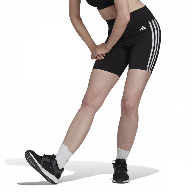 Workout Essentials 3-Stripes High Waisted Short Tights