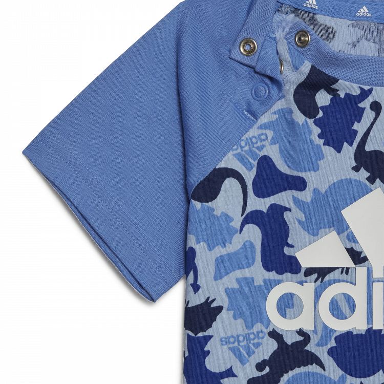 Dino Camo Allover Print Tee and Short Set