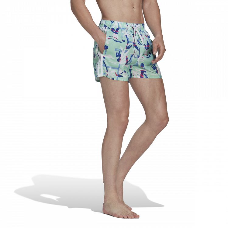 Seasonal Floral CLX Very Short Length Swim Shorts