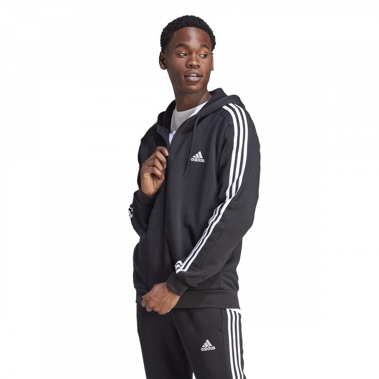 ESSENTIALS FLEECE 3-STRIPES FULL-ZIP