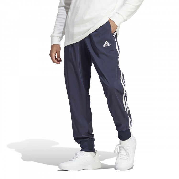 AEROREADY Essentials Tapered Cuff Woven 3-Stripes Pants