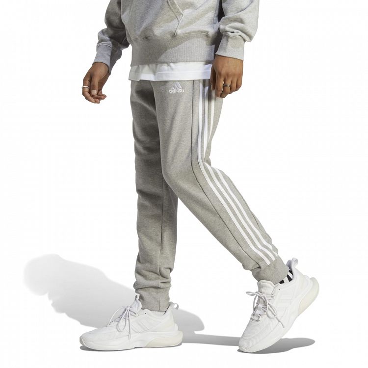 ESSENTIALS FRENCH TERRY TAPERED CUFF 3-STRIPES PANTS