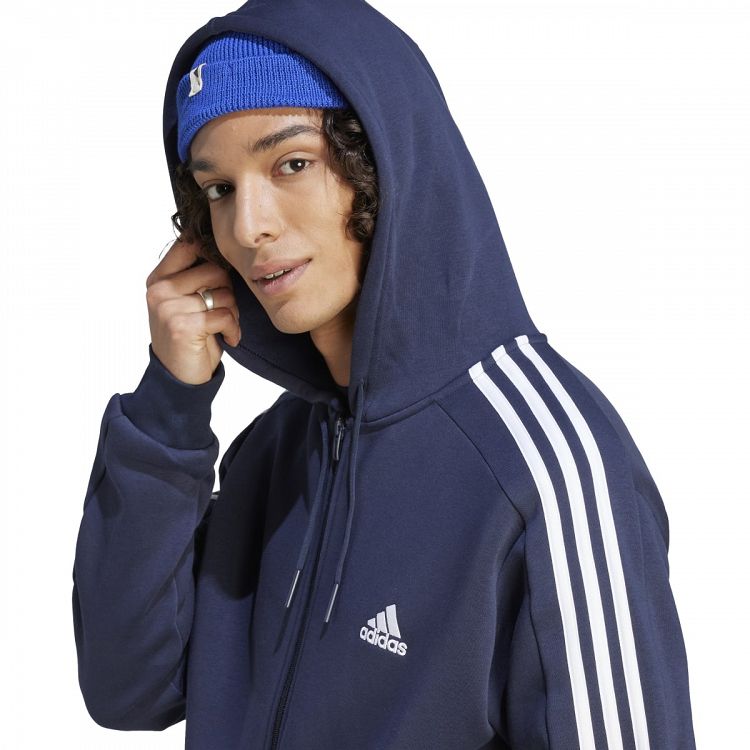 ESSENTIALS FLEECE 3-STRIPES FULL-ZIP