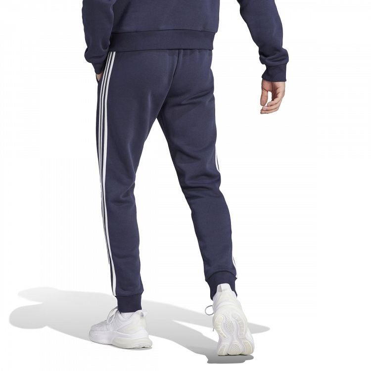 ESSENTIALS FLEECE TAPERED CUFF 3-STRIPES PANTS