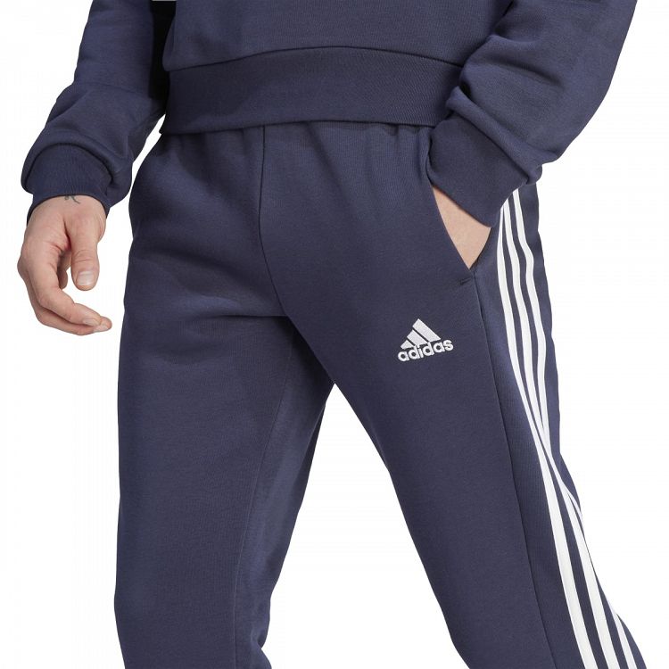 ESSENTIALS FLEECE TAPERED CUFF 3-STRIPES PANTS