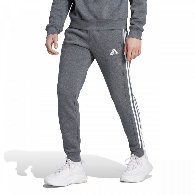 ESSENTIALS FLEECE TAPERED CUFF 3-STRIPES PANTS
