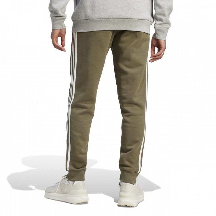 Essentials Fleece 3-Stripes Tapered Cuff Pants