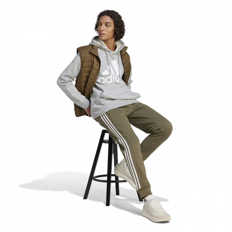 Essentials Fleece 3-Stripes Tapered Cuff Pants