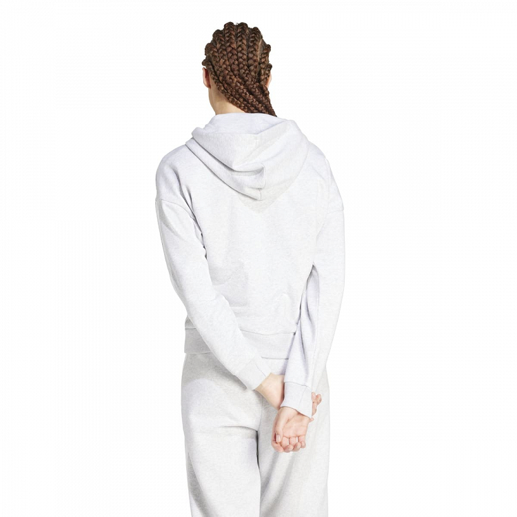 ESSENTIALS 3-STRIPES FULL-ZIP FLEECE HOODIE