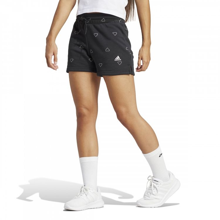 Essentials Monogram Fleece Graphic Shorts
