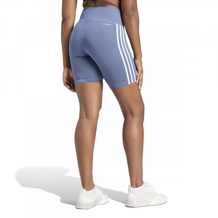 Training Essentials 3-Stripes High-Waisted Short Leggings