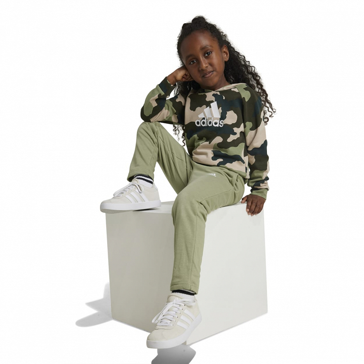 Little Kids Essentials Allover Printed Hoddie Set