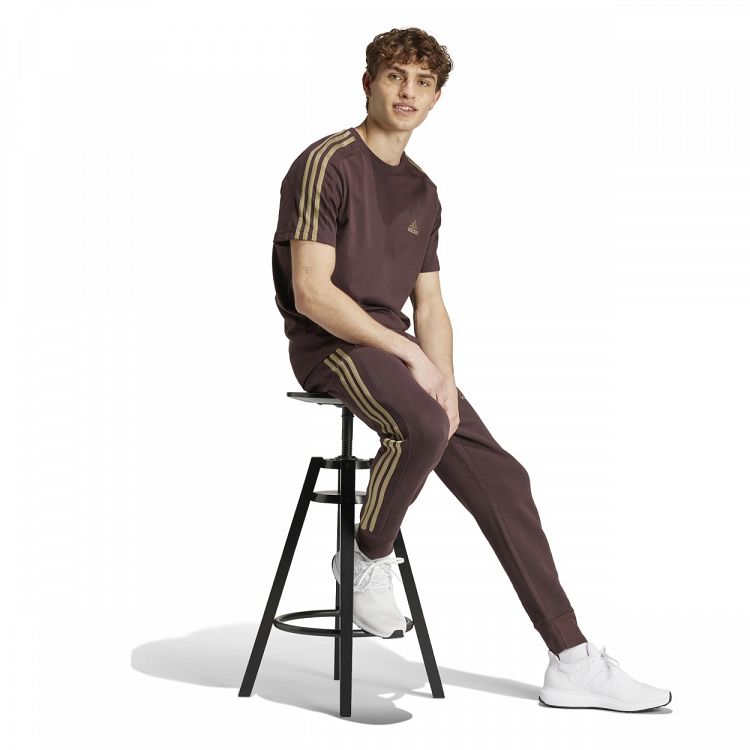 ESSENTIALS FRENCH TERRY TAPERED CUFF 3-STRIPES PANTS