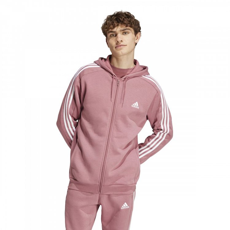 ESSENTIALS FLEECE 3-STRIPES FULL-ZIP