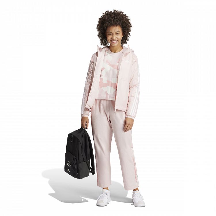 ESSENTIALS CAMO PRINTED 3 STRIPES TWILL PANTS