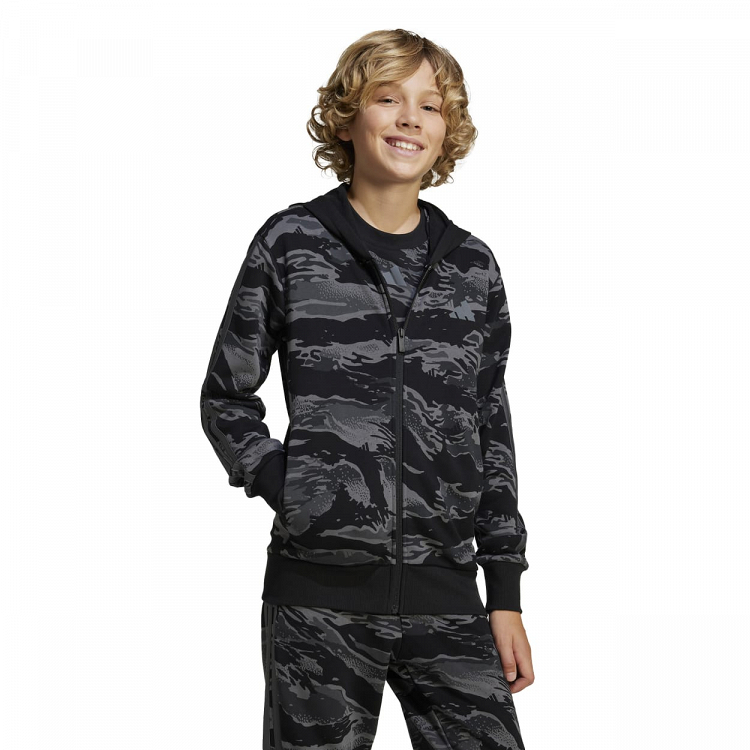 SEASONAL ESSENTIALS CAMO FULL ZIP HOODIE