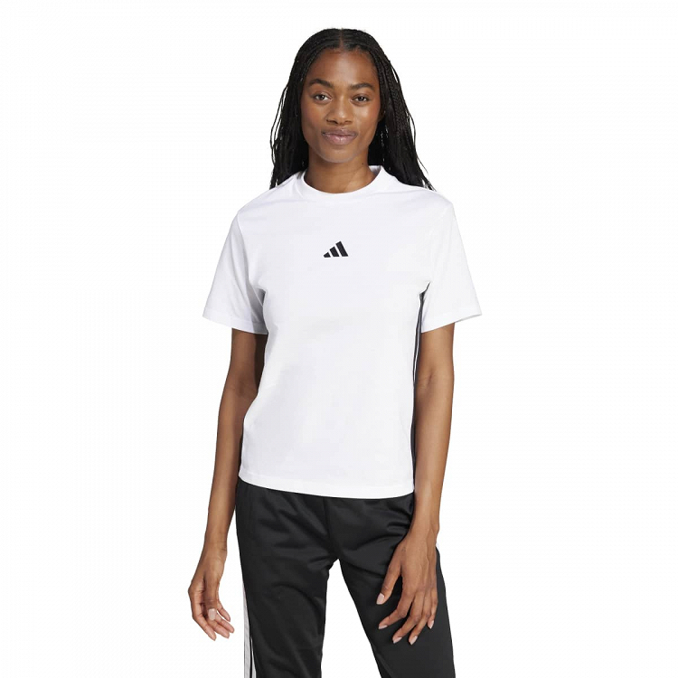 ESSENTIALS 3-STRIPES COTTON T-SHIRT