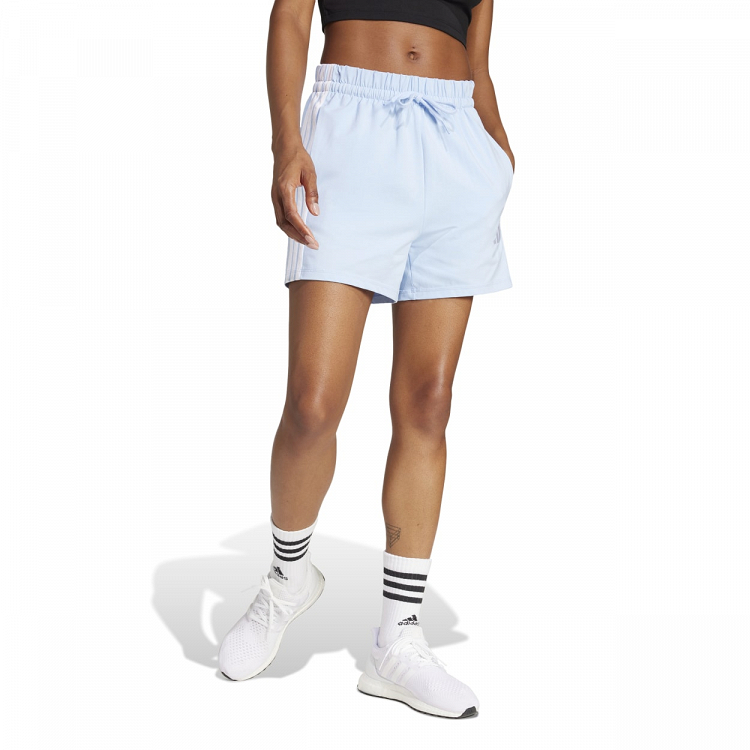 ESSENTIALS 3-STRIPES COTTON SHORTS